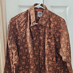 Cinch Men's Brown Paisley Button Down Shirt